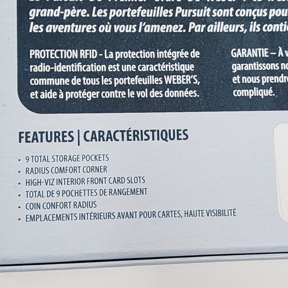 Webers Wallet Premier Leather Mens Pursuit Series Radius Bifold Deer Hunting - Picture 8 of 11